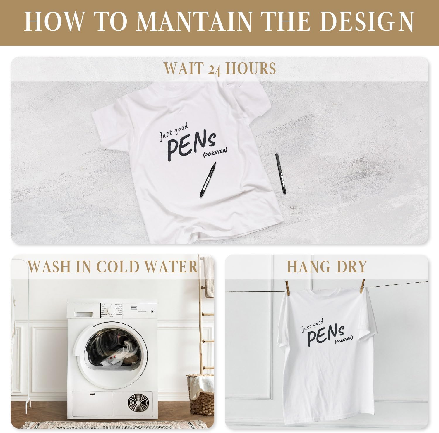 2 Black Fabric Marker | Black Fabric Markers Permanent For Clothes, T Shirts, Shoes, Laundry - Image 4